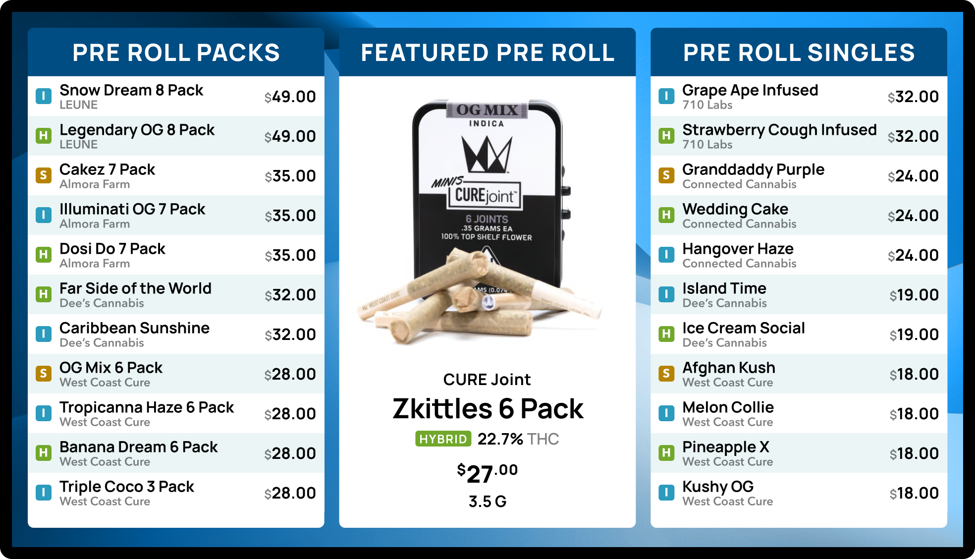Lookbook Deli Menu - 3 column with promo
