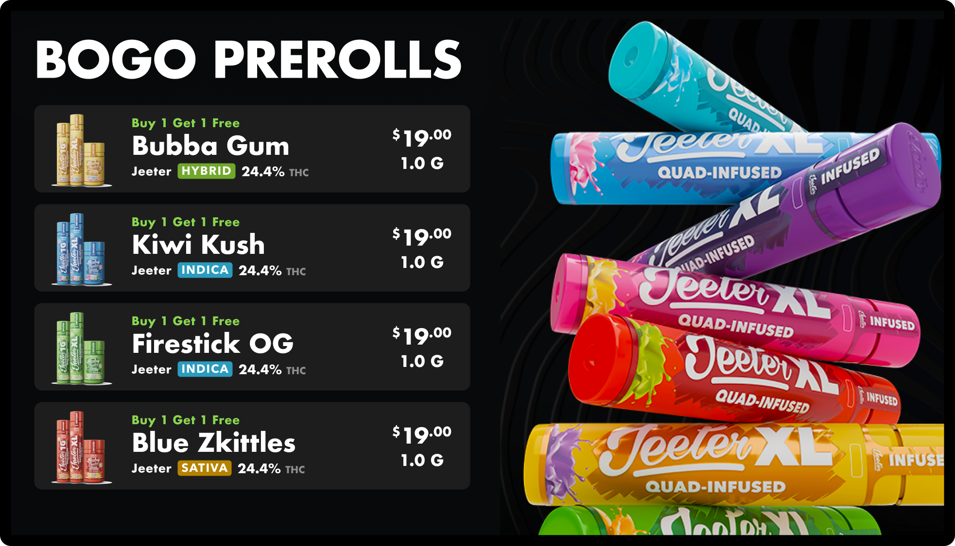 Seed Signage Lookbook - Specials Prerolls