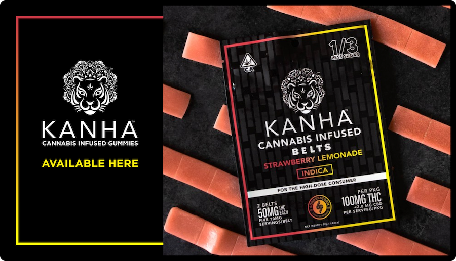 Kanha cannabis infused gummies placement in a dispensary